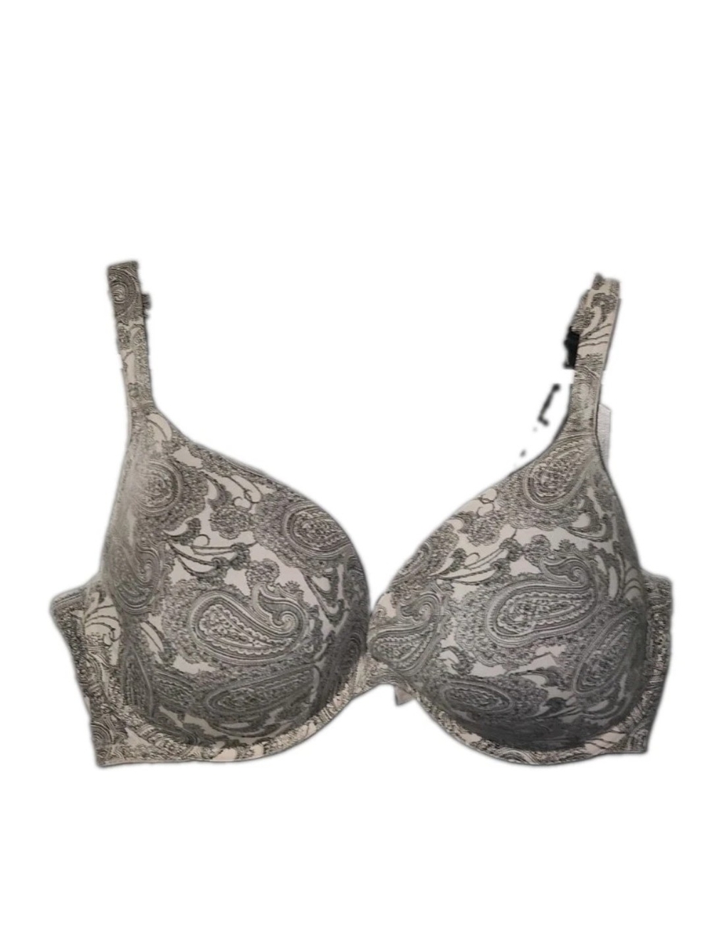Cacique Gray Paisley Molded T-Shirt Bra 42F